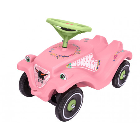 Каталка-толокар BIG Bobby Car Classic розовые цветы 56110