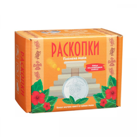 Набор РАСКОПКИ Майя с монетой DIG-27