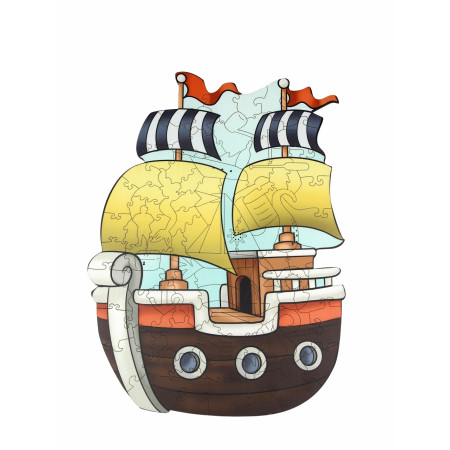 Деревянный пазл WOODLANDTOYS Кораблик 112 дет. 147101