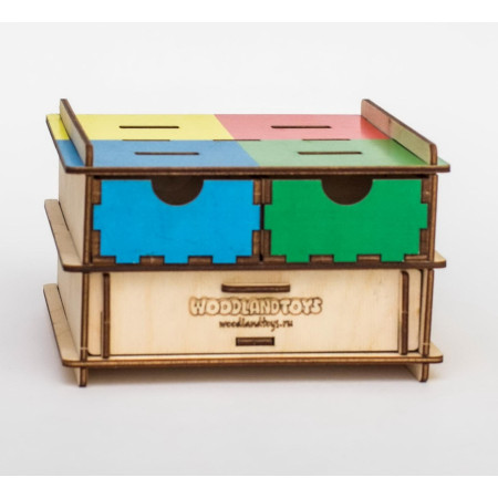 Обучающий набор WOODLANDTOYS Геометрические фигуры 119201