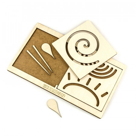 Обучающий набор WOODLANDTOYS Межполушарная доска Круг 134101