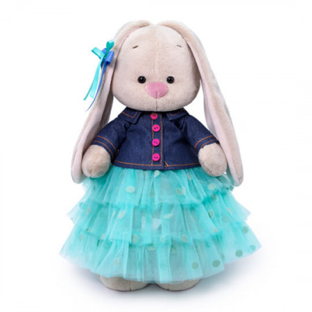 Мягкая игрушка BUDI BASA Зайка Ми в юбке и джинсовой курточке 25 см StS-387