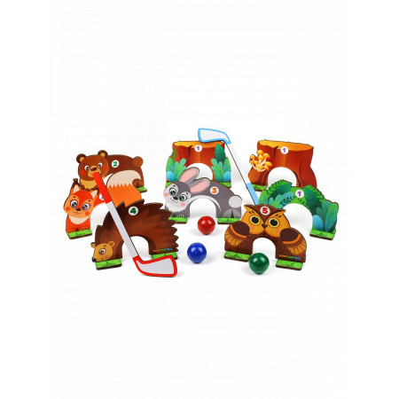 Настольная игра WOODLANDTOYS Гольф. В лесу 138101