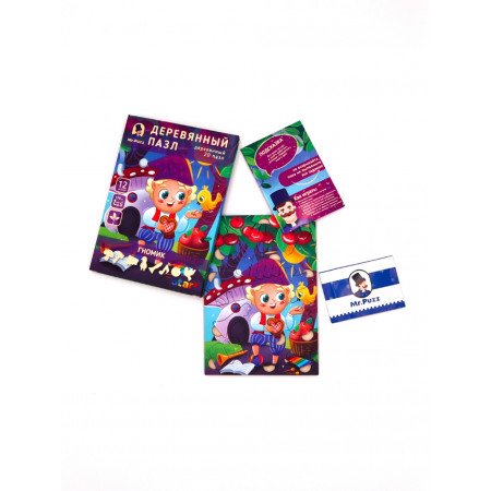 Деревянный пазл MR.PUZZ Гномик 12 дет. 5207