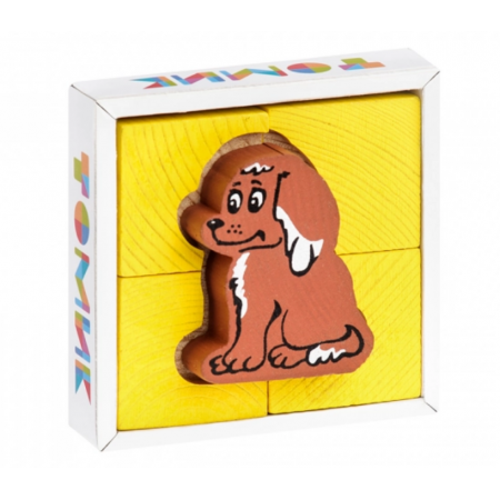 Кубики ТОМИК Собирайка Собачка 1-03