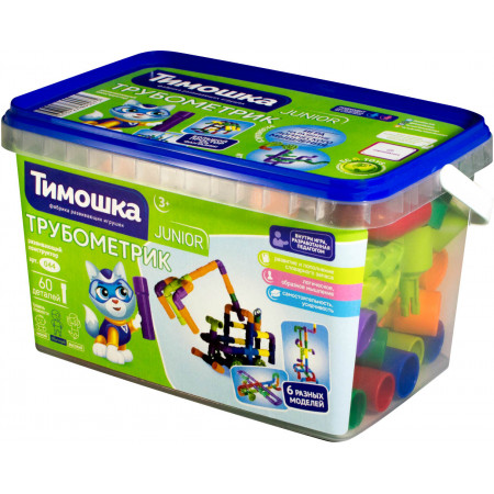 Конструктор ТИМОШКА Трубометрик 60 деталей 44