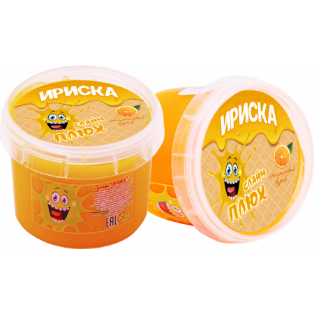 Слайм ПЛЮХ Ириска апельсиновый взрыв, 100 г 2148 Слайм ПЛЮХ Ириска апельсиновый взрыв, 100 г 2148