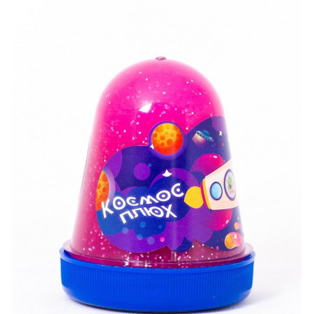 Слайм ПЛЮХ Космос маджента светящийся с блестками, 130 г 1097