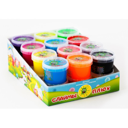 Слайм ПЛЮХ контейнер ассорти, 90 г 0384