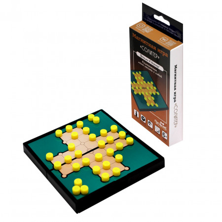 Настольная игра ORIGAMI Солитер (магнитная) 5323 Настольная игра ORIGAMI Солитер (магнитная) 5323