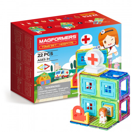 Магнитный конструктор MAGFORMERS Town Set - Hospital 717006