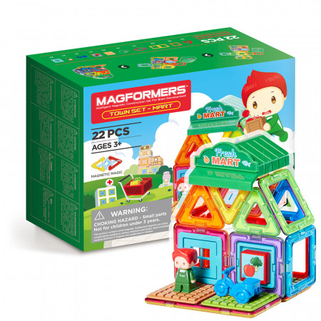 Магнитный конструктор MAGFORMERS Town Set - Mart 717007