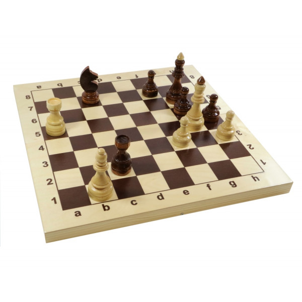 Настольная игра ДЕСЯТОЕ КОРОЛЕВСТВО Шахматы Гроссмейстерские деревянные (43см х 43см) 2846