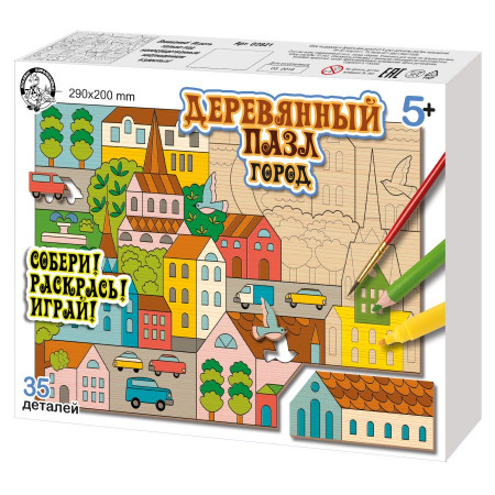 Деревянный пазл ДЕСЯТОЕ КОРОЛЕВСТВО Город 2821