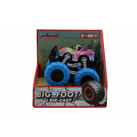 Машина пластиковая FUNKY TOYS гоночная die-cast, 4*4, синие колеса FT61040