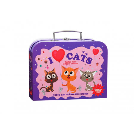 Набор для творчества ПОДАРОК В ЧЕМОДАНЕ Я люблю котиков TR-114