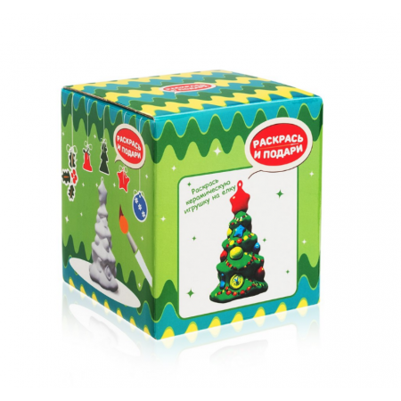 Фигурка РАСКРАСЬ И ПОДАРИ для раскрашивания Елочка IG-1021