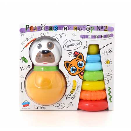 Набор KNOPA неваляшка+пирамидка 82043