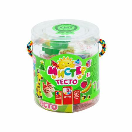 Масса для лепки STRATEG мистер тесто 12 цветов 71107
