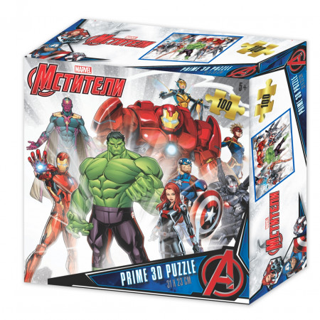 Стерео пазл PRIME 3D Мстители 100 дет. 13827