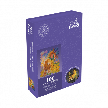 Деревянный пазл DAVICI Знак зодиака. Лев 100 дет. 7-07-03-100