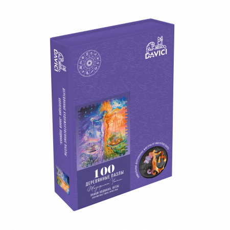 Деревянный пазл DAVICI Знак зодиака. Весы 100 дет. 7-07-09-100