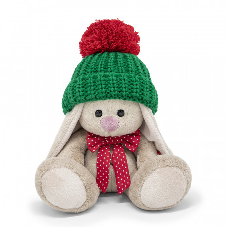 Мягкая игрушка BUDI BASA Зайка Ми в зеленой шапке 15 см SidX-437