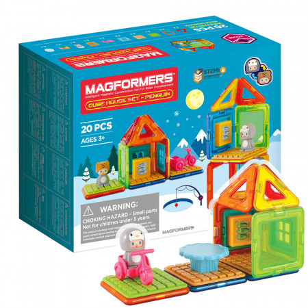 Магнитный конструктор MAGFORMERS Cube House Penguin 20 дет. 705018