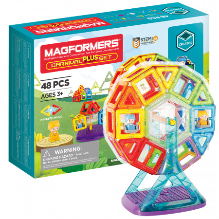Магнитный конструктор MAGFORMERS Carnival Plus Set 48 дет. 703016