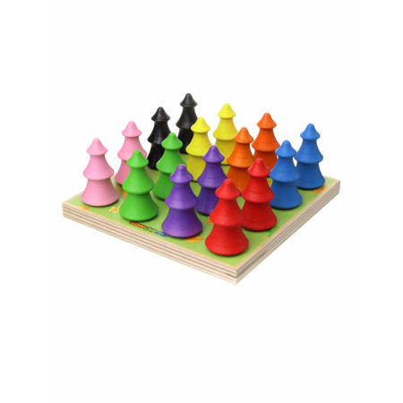 Сортер WOODLANDTOYS Цветные елочки 152304