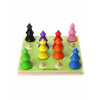 Сортер WOODLANDTOYS Цветные елочки 152304