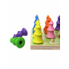 Сортер WOODLANDTOYS Цветные елочки 152304