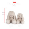 Мягкая игрушка BUDI BASA Зайка Ми в меховой горжетке 18 см SidS-432