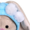 Мягкая игрушка BUDI BASA Зайка Ми в шапочке с белыми помпонами 15 см SidX-422