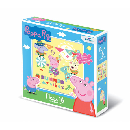 Пазл ORIGAMI Свинка Пеппа. Лето 16 дет. 6027