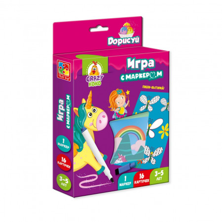 Развивающая игра VLADI TOYS Единороги с маркером VT5010-09