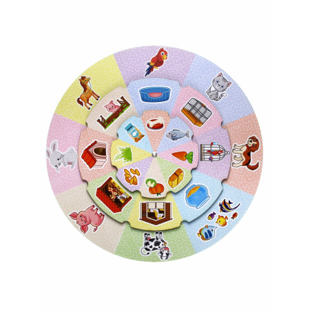 Развивающая игра WOODLANDTOYS Кругозор. Домашние животные 156101