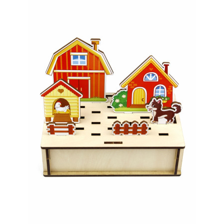 Обучающая игра WOODLANDTOYS Панорама. Ферма 151103