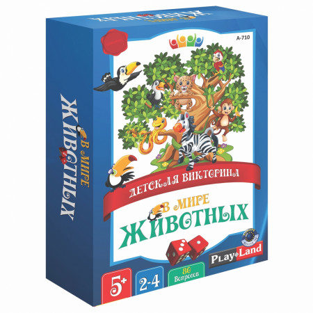 Настольная игра PLAY LAND В мире животных A-710