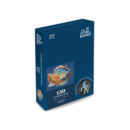 Деревянный пазл DAVICI Обитаемая рыба 130 дет. 7-01-25-130