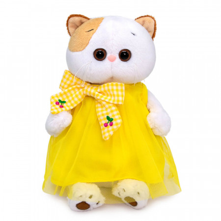 Мягкая игрушка BUDI BASA Ли-Ли в желтом платье с бантом 24 см LK24-099