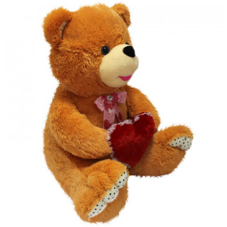 Мягкая игрушка Медведь Миша с сердцем (Б)И /62 см/, цвет Золото