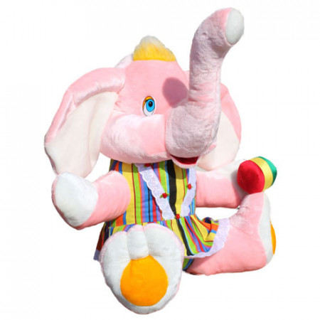 Мягкая игрушка Слон Джумба (Б) /80 см/, цвет Розовый