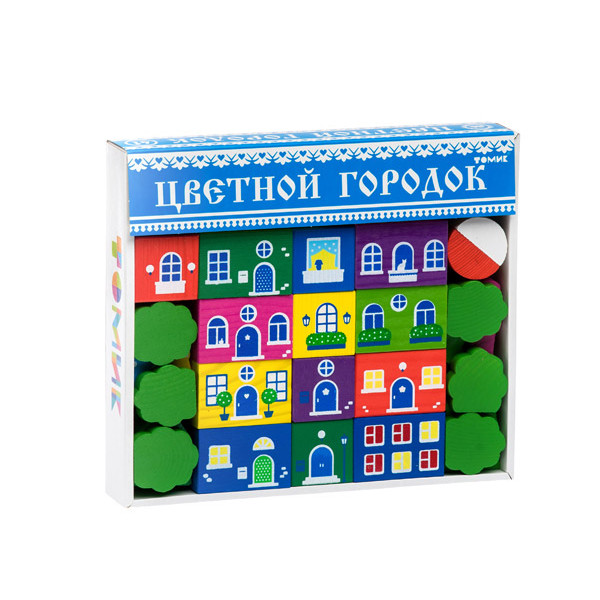 Игровой набор ТОМИК Цветной городок (41 дет) 8688-8
