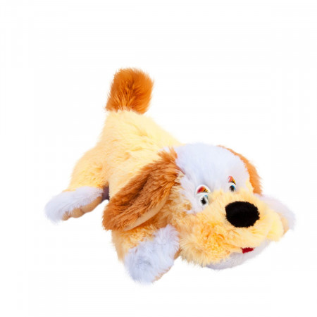 Мягкая игрушка Собака - подушка (М)И /23 см/, цвет Персик