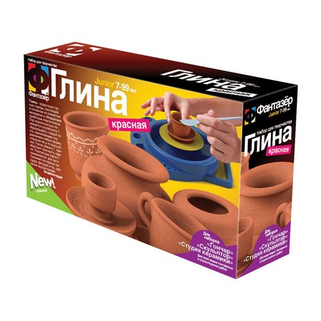 Набор ФАНТАЗЕР 217012 Глина КРАСНАЯ