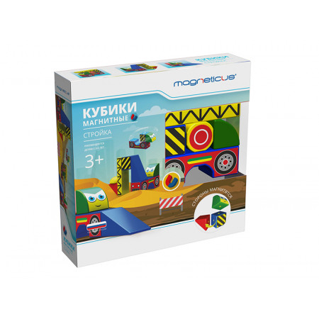 Кубики MAGNETICUS BLO-001-02 Mагнитные Стройка