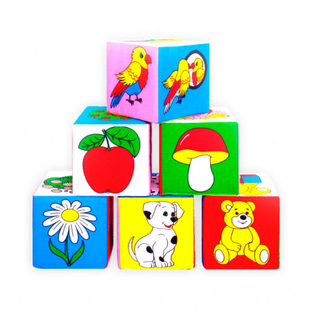 Кубики МЯКИШИ 001 Предметы Кубики МЯКИШИ 001 Предметы