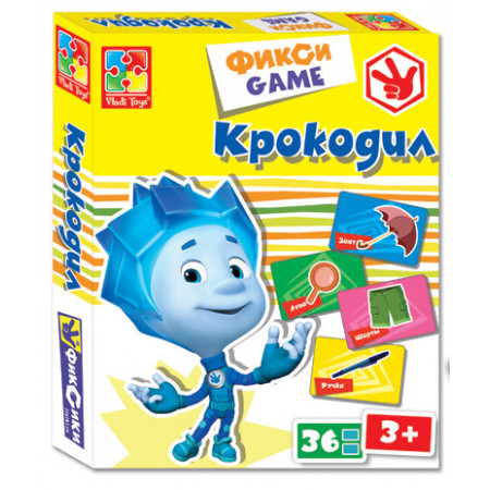 Настольная игра VLADI TOYS VT2107-04 Игра настольная "Крокодил" Фиксики