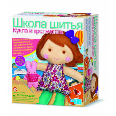 Набор 4M 00-02765 Школа шитья Кукла и крольчонок
